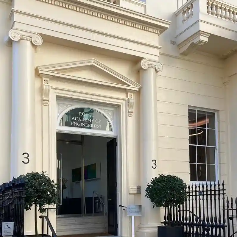  Entrance to Royal Academy of Engineering head quarters at Prince Philip House 